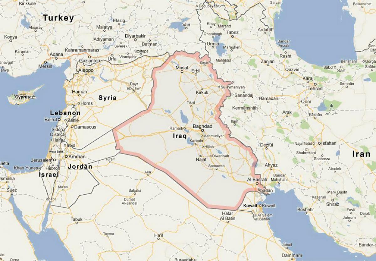 Mapa Iraku